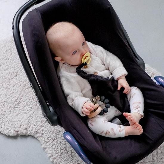 Wallabiezzz Speendoekje - Speenknuffel - Baby - Zwart van Wallabiezzz