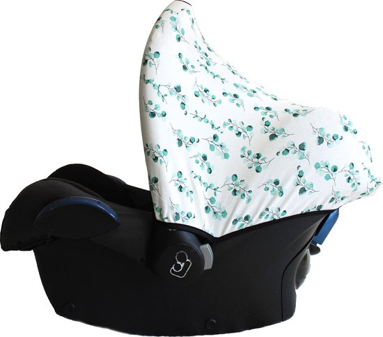 Wallabiezzz Zonnekap Maxi Cosi - Zonnescherm Auto Baby - Autostoel - Creëert schaduw - Mint van Wallabiezzz