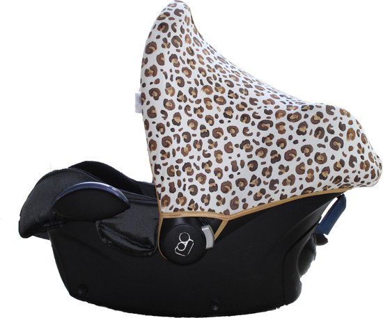 Wallabiezzz Zonnekap Maxi Cosi - Zonnescherm Auto Baby - Universeel - Creëert schaduw - Panter van Wallabiezzz