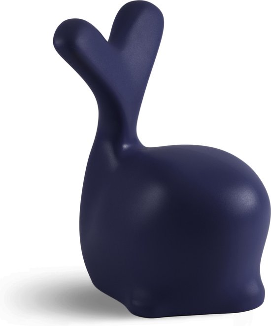 Walvis stoeltje Marineblauw / Whalechair Navyblue - Design Bijzettafel - Visnet materiaal - Werkwaardig. van Werkwaardig