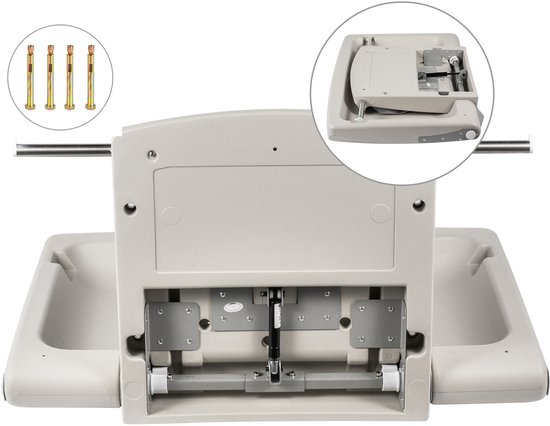 Wandbare Babyverschoontafel, Verticale Opvouwbare Verschoontafel, Geschikt voor Thuis, In Restaurants en Openbare Ruimtes van Merkloos