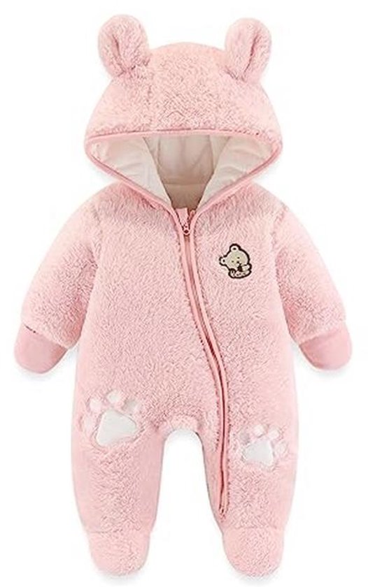 Warm baby sneeuwpak met capuchon voor 0-12 maanden van Merkloos
