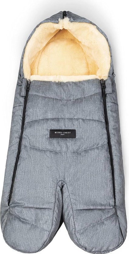 Warm lamsvacht voetenzak voor kinderwagen - Perfect voor wintermaanden