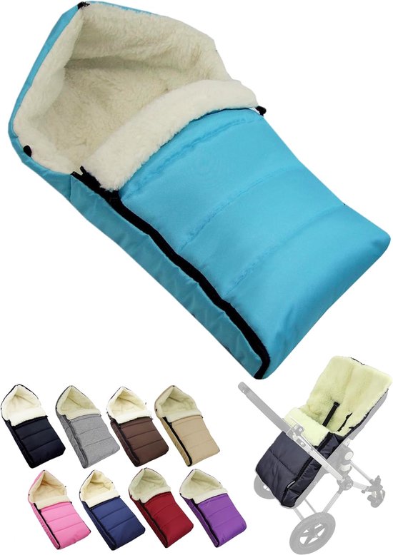 Warm Winter Voetenzak met Lamswol voor Kinderwagen en Buggy