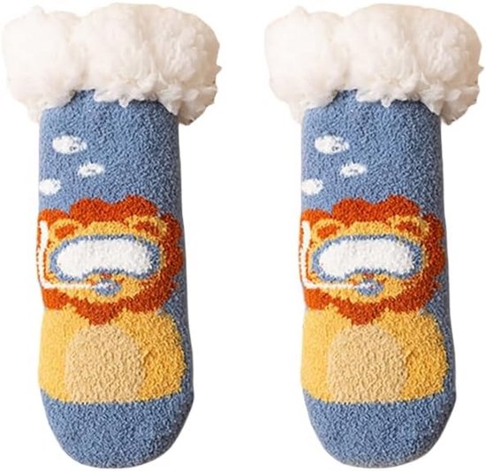 Warme antislip babysokken met dikke boord voor peuters en kleintjes