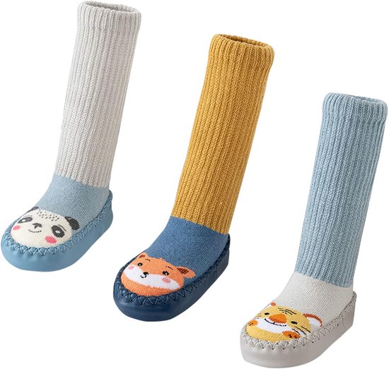 Warme Antislip Sokpantoffels voor Baby's en Peuters met Zachte Pluche Binnenkant