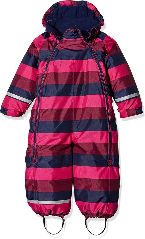 Warme Baby Sneeuwpak in Donkerroze, Bruin en Navy Blauw van Merkloos