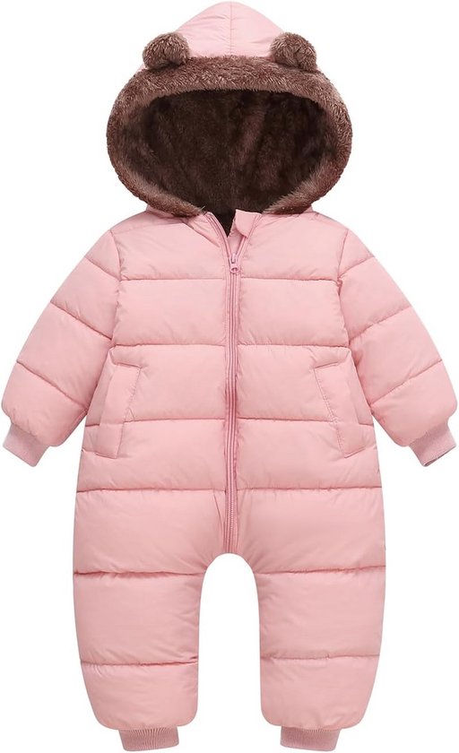 Warme Baby Sneeuwpak Winteroverall met Fleece Voering voor 6-24 Maanden van Merkloos