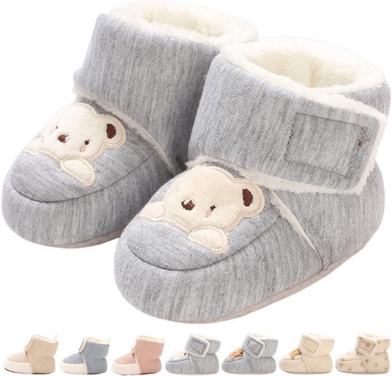 Warme babyschoenen met antislipzool voor pasgeboren voetjes van Merkloos