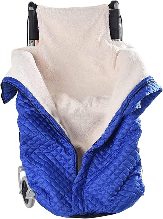 Warme en Winddichte Beenwarmers voor Rolstoelen - Dikke Pluche Voetenzak voor Volwassenen, Ideaal voor de Winter