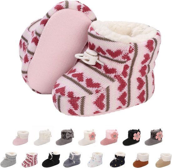 Warme Fleece Babyslofjes Antislip Schoentjes voor Jongens en Meisjes (0-18 maanden)