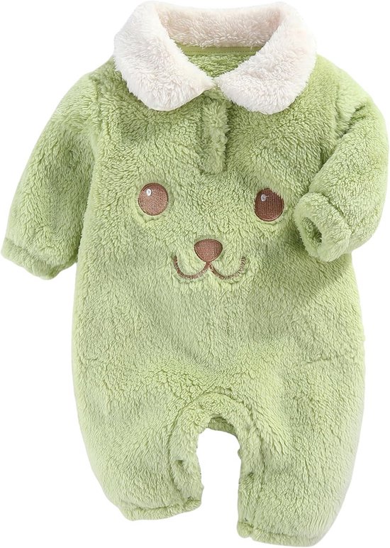 Warme Fleece Romper voor Baby's en Newborns - Winter & Herfst Sneeuwpak Jongen Meisje