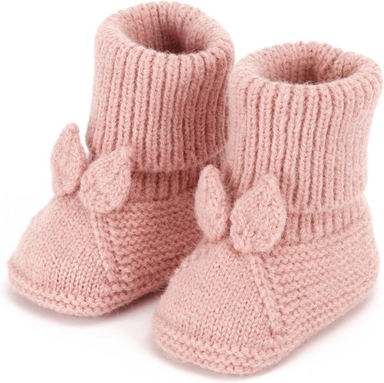 Warme Gebreide Babyslofjes voor Pasgeboren Jongen en Meisje - Zachte Eerste Stapjes Schoentjes