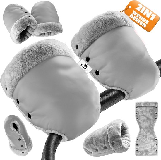 Warme Kinderwagen Mof Handwarmer Met Pluche Voering Universeel Geschikt van Merkloos