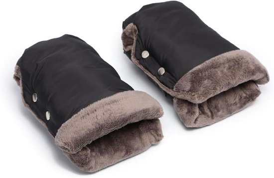 Warme Kinderwagen Wanten - Hand Muff - Buiten Activiteiten - Waterdicht Winddicht - 25x16cm - Zwart