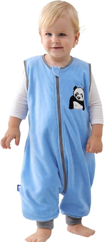 Warme Slaapzak met Voetjes voor Peuters en Dreumesen - Winter Pyjama met Hoge Tog Waarde (1.5) voor 1-4 Jaar
