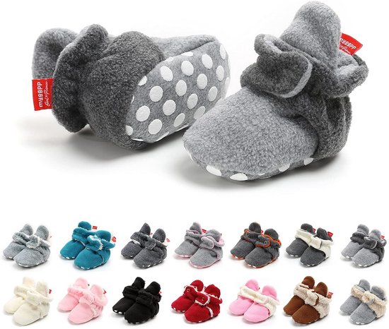 Warme Unisex Pasgeboren Winter Laarzen met Antislip Zolen van Merkloos