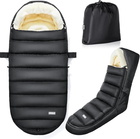 Warme Universele Winterslaapzak Kinderwagen - Waterdicht en Fleece Gevoerd Voetenzak