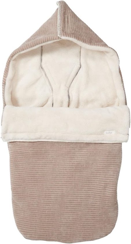 Warme Voetenzak voor Kinderwagen en Buggy met Teddy Voering en Capuchon