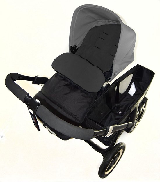 Warme Voetenzak voor Kinderwagen Geschikt voor Pasgeborenen Zwart van Merkloos