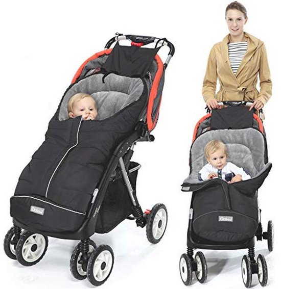 Warme Wintervoetenzak voor Kinderwagen - Dikke Waterdichte Thermofleece Voetenzak voor Buggy en Wandelwagen