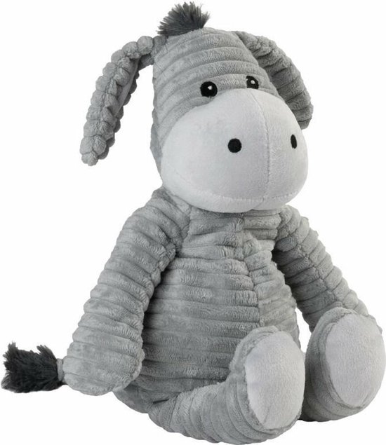 Warmies Warmteknuffel Ezel Ribstof 21 cm
