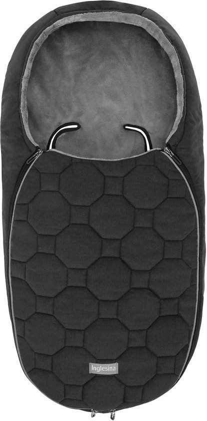 Warming voetenzak voor kinderwagen zwart wintermuff baby van Merkloos