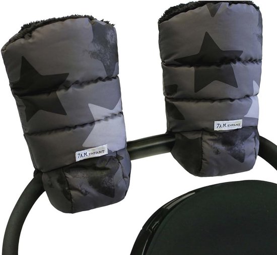 Warmmuffs Kinderwagen - Antivries Wanten voor Koud Weer, Waterafstotende Handwarmer Mof, Pluche Gevoerde Kinderwagen Accessoires van Merkloos