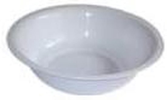 Waskom Kinderen - Baby Kommetje - Baby Baden - Robuust Kunststof - 13 cm - Wit
