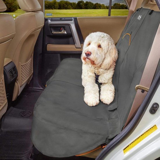 Waterdicht en vlekbestendig Wander bankovertrek voor hondenautostoel - veilige pasvorm - houtskoolgrijs van PETMAKER