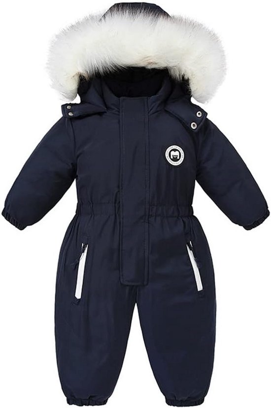 Waterdicht sneeuwpak voor baby's en peuters - Fleece, winddicht, romper, ski-jack van Merkloos