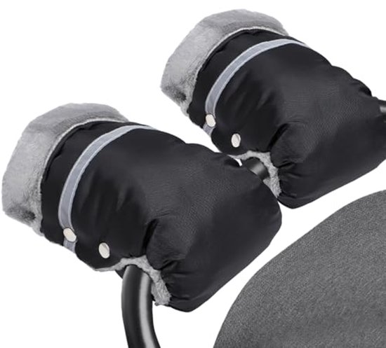 Waterdichte en winddichte handmutsen voor wandelaars – Fleece gevoerde handwarmers voor kinderwagens en buggy's