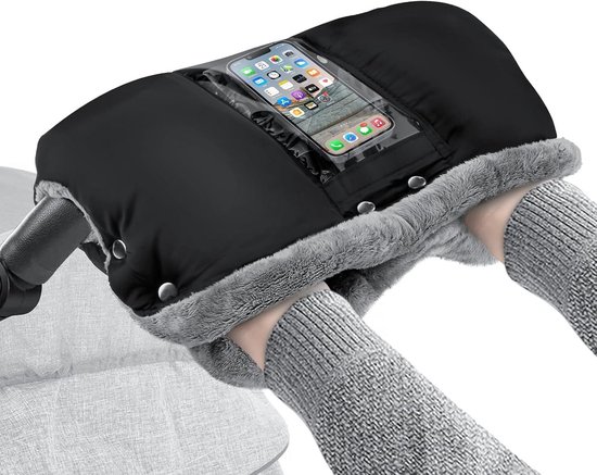Waterdichte en Winddichte Kinderwagen Handwarmers met Telefoonvak van Merkloos