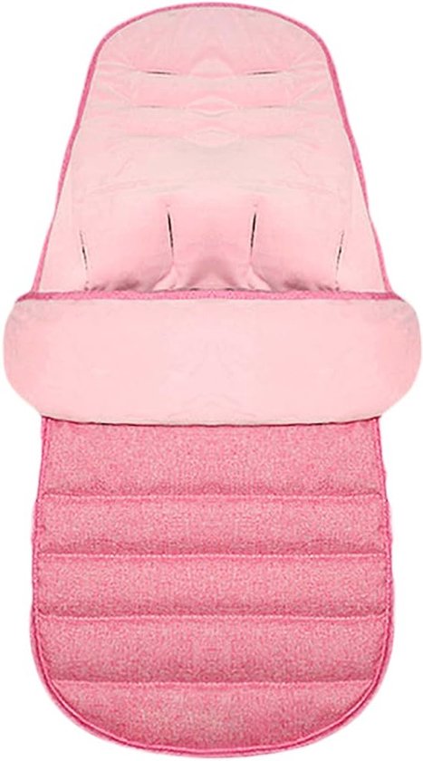 Waterdichte voetbeschermer voor peuters - Wandelwagen voetenzak, winterbestendig, afneembaar, comfortabel en warm in roze van Merkloos