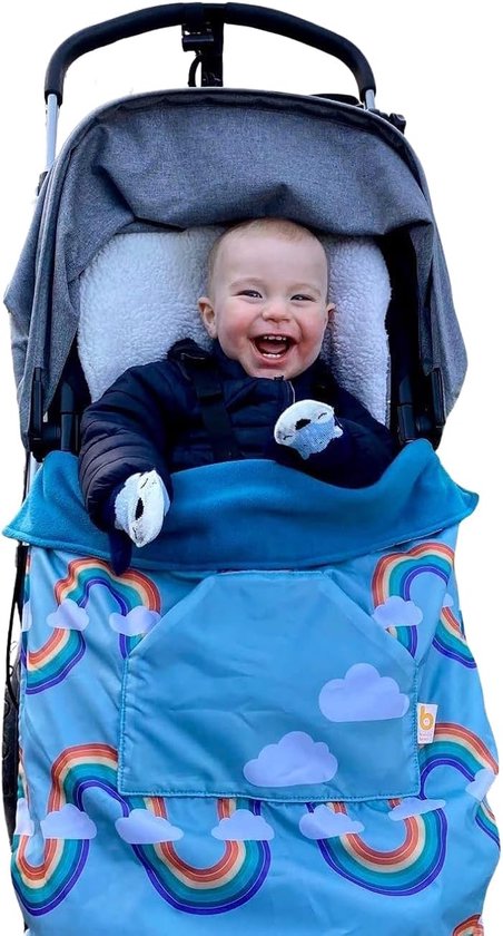 Waterdichte Voetenzak - Babydrager Hoes - Bescherming Tegen Regen - Universele Pasvorm - Uitbreidbaar - Regenboog