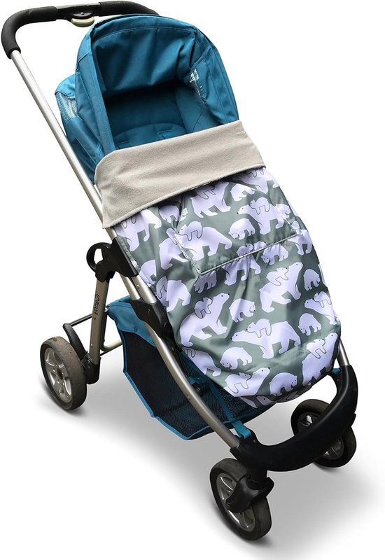 Waterdichte Voetenzak - Babyhoes Universeel - Warm en Droog - Verstelbaar voor Leeftijd - 89 x 58 cm - IJsbeer