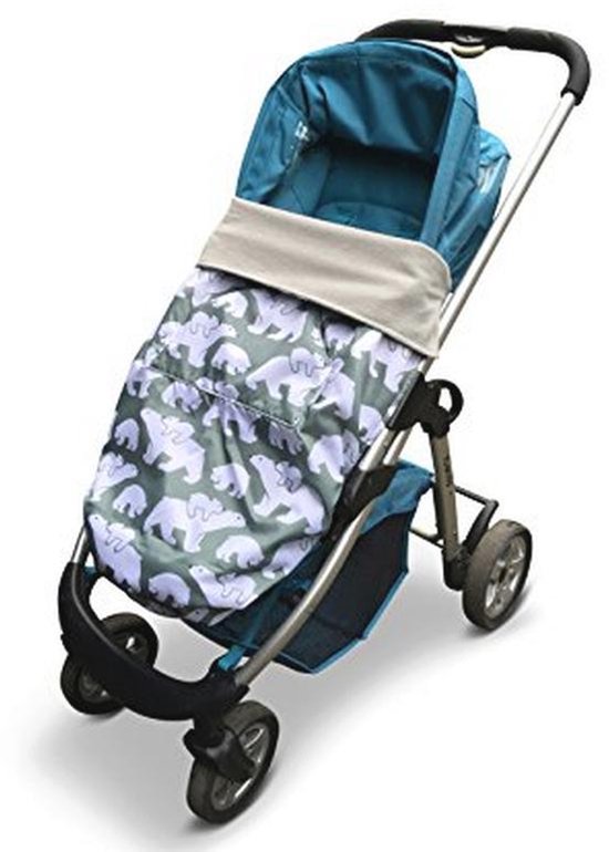 Waterdichte voetenzak voor kinderwagen, drager en autostoel - Universele pasvorm en uitneembare speelmat van Merkloos