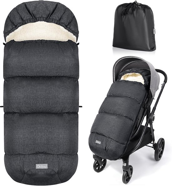 Waterdichte Voetenzak voor Kinderwagen en Buggy - Warm Sherpa Fleece Voering