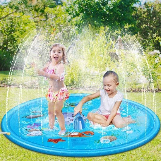 waterfontein speelmat |Sprinkle And Splash Play Mat | Strooi en plons speelmat | Water Fontein | Opblaasbare Waterspeelmat |  Water Speelmat  | Speelkleed Aquamat | Speelgoed | Watermat van Merkloos