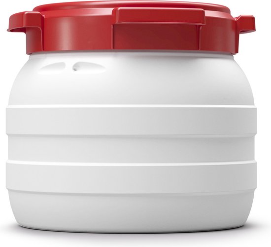Waterkluis - 10,4 Liter - Water- En Luchtdicht - Wit/rood van AquaVault