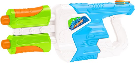 Waterpistool Aqua Shock X1000 - 1700ml tank - Dubbele waterstralen.