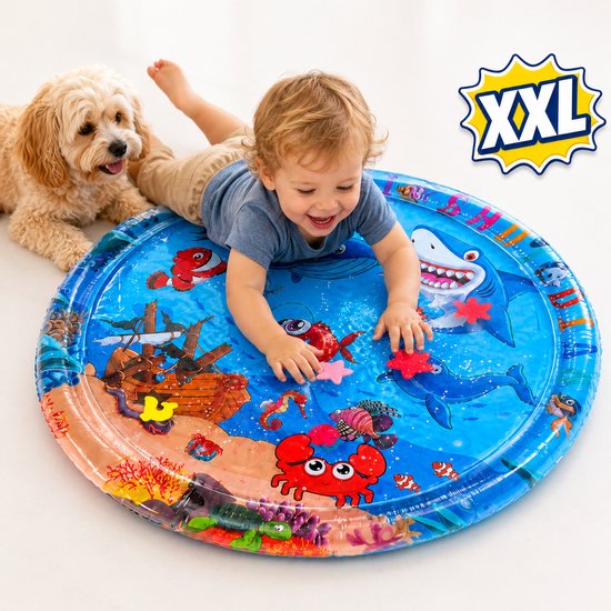 Waterspeelmat - Speelmat baby- Opblaasbaar baby water speelmat - Kraamcadeau - Kinderspeelgoed