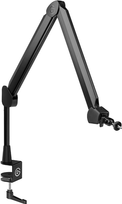 Wave Mic Arm High Rise, premium uitzendarm | Kabelgoten, bureauklem, 1/4" adapters, verstelbaar, podcasts, streamen, gamen