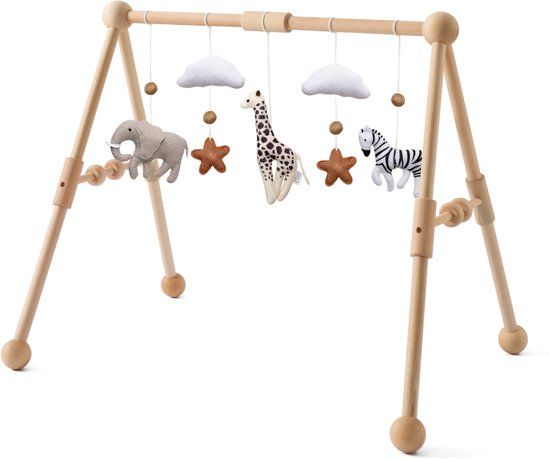 Wavy Dreams - Baby Gym Safari Friends - Hout & Vilt - Vanaf 0 jaar van Wavy Dreams