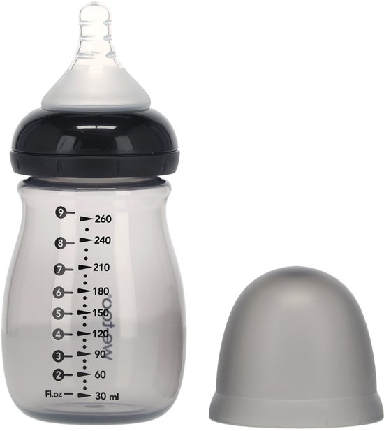 We-Too Fles PP - 260 ml - Black van Merkloos
