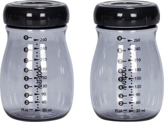 We-Too Opbergbakje - 260 ml - 2 Stuks - Black van We-Too