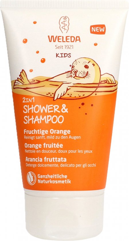 WELEDA - 2in1 Shampoo & Body Wash - Kids - 150ml - Blije Sinaasappel - 100% natuurlijk van WELEDA