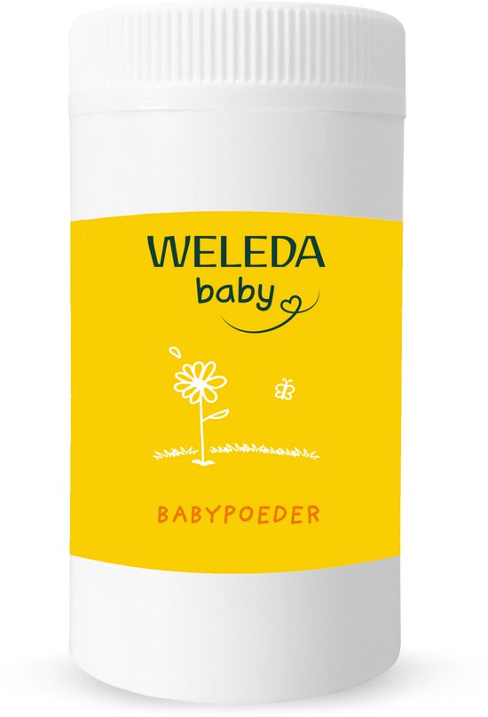 WELEDA Babypoeder - Calendula, Arnica & Echinacea - Verzorgt & Beschermt Geïrriteerde Huidplooitjes - 100% Natuurlijke Ingrediënten - 20g