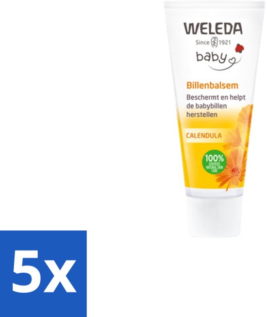 WELEDA - Billenbalsem - Baby Calendula - 30 ml - Bulkverpakking - 5 stuks van WELEDA