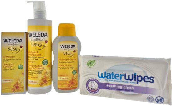 Weleda Kraamcadeau Lichaamsverzorging en Billendoekjes – Luxe Verzorgingsset | Wellness Giftbox | Verwen Cadeaupakket voor Iedereen van Merkloos